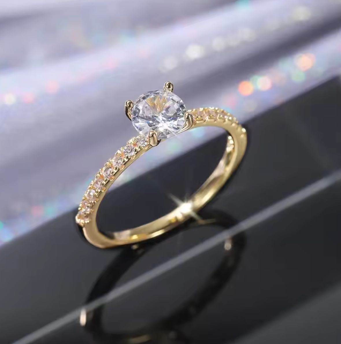 Elegant Eternity Wedding Band Ring with Brilliant Round Zirconia for Women