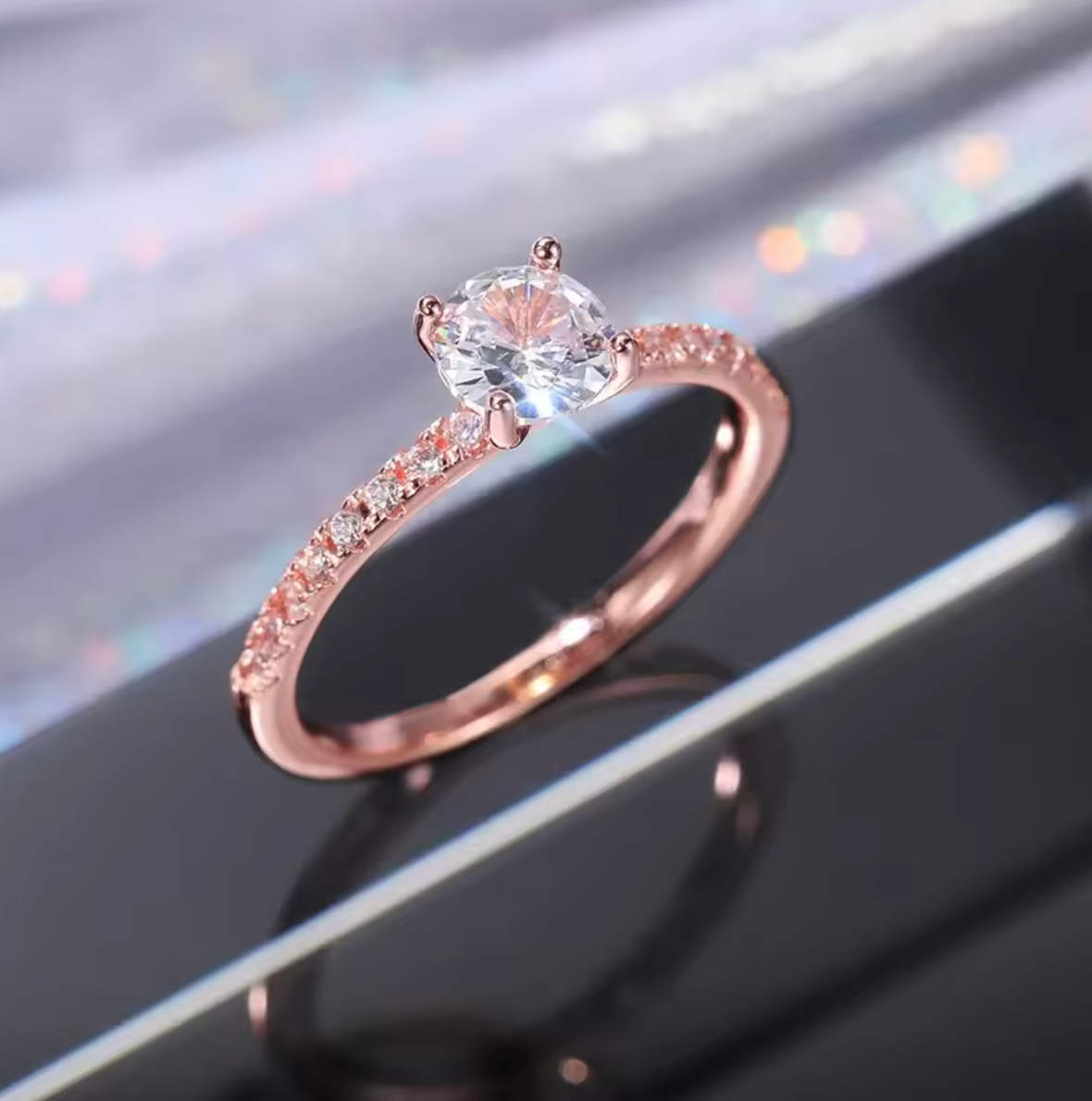 Elegant Eternity Wedding Band Ring with Brilliant Round Zirconia for Women