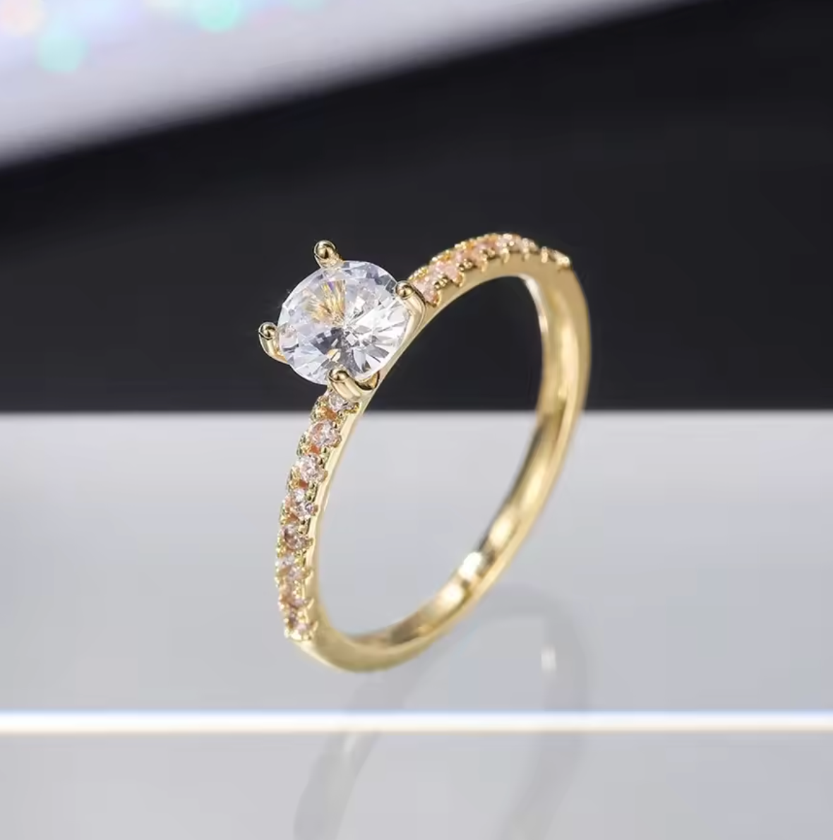 Elegant Eternity Wedding Band Ring with Brilliant Round Zirconia for Women